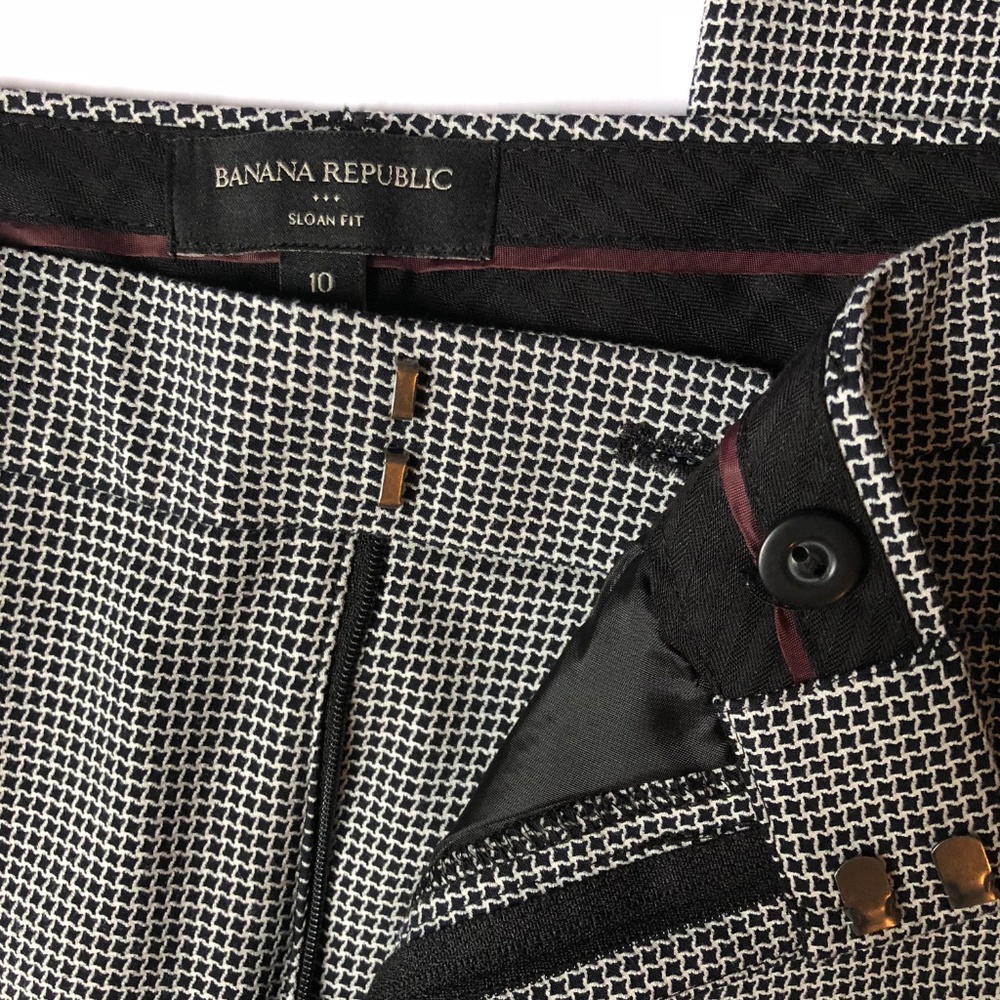 Banana Republic Sloan Ankle Pants Black Size 10 - Picture 2 of 4